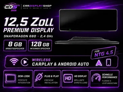 Produktbild von 12,5 Zoll Premium Display Mercedes E-Klasse W212 / S212 NTG 4.5 Snapdragon 680 8GB/128GB CarPlay & Android Auto