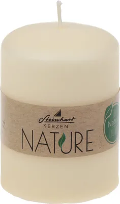 Produktbild von Stumpenkerzen Classic Nature Creme 80 x Ø 57 mm aus 100% natürlichen Rohstoffen ohne Palmöl