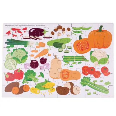 Immagine prodotto di Puzzle da pavimento Bigjigs Toys - Verdure