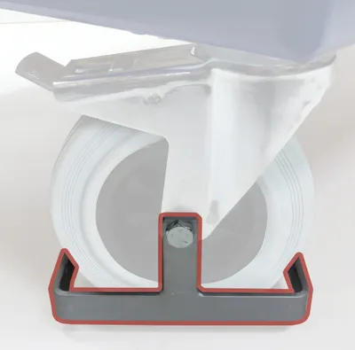 Produktbild von Rollcart Fußschutz für Rad-Ø 125mm als Mehrpreis 4 Stück