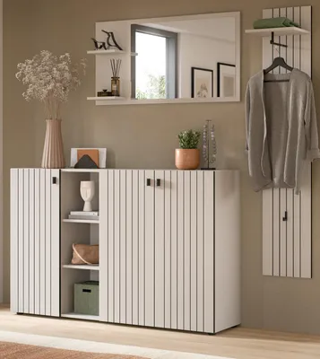 Produktbild von Garderobe Set 3-teilig "Loreno" in Kaschmir 196 x 192 cm