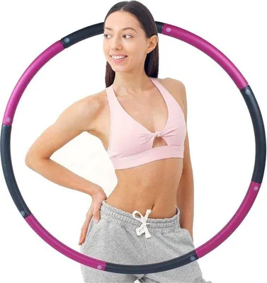 Produktbild von Fitness Hula Hoop, 8 Segmente, verstellbar, für Erwachsene und Kinder, Sport
