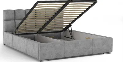 Zdjęcie produktu dla Łóżko tapicerowane AGMAT MALTA z wezgłowiem, 200 x 200 cm, łóżko podwójne z podstawą łóżka i metalową ramą z listew, tkanina welurowa: czarna