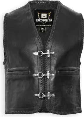 Produktbild von Bores Sunride 1 Lederweste, schwarz, 3XL