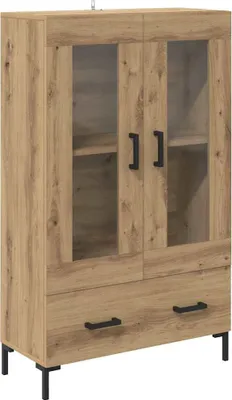 Image de Haut Armoire avec tiroir Chêne artisanal 69,5 x 31 x 115 cm