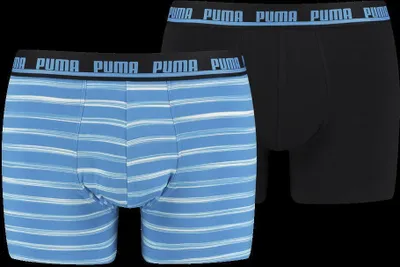 Produktbild von PUMA MEN SPACEDYE STRIPE BOXER 2P blue combo M