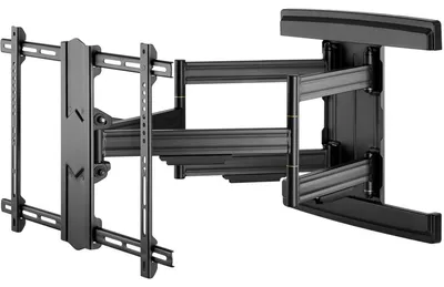 Immagine prodotto di 1x Goobay 49935 Pro Supporto da parete per TV Pro FULLMOTION (L) Wide Range, nero - supporto per televisori da 37 a 70 pollici (94-178 cm), completamente mobile (girevole e inclinabile) fino a 70 kg