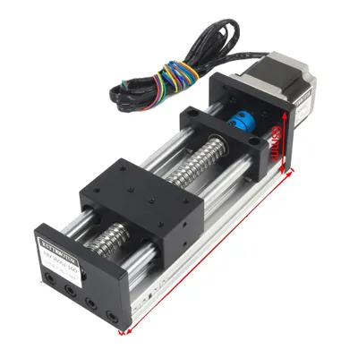 Zdjęcie produktu dla Liniowa platforma prowadząca CNC, efektywny skok 400 mm, napęd śrubowy SFU1605, efektywny skok 400