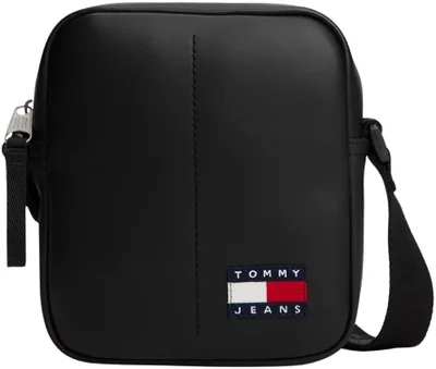 Produktbild von TOMMY JEANS Herren Crossbody Bag Tasche Daily PolyurethanReporter Klein, Schwarz (Black)