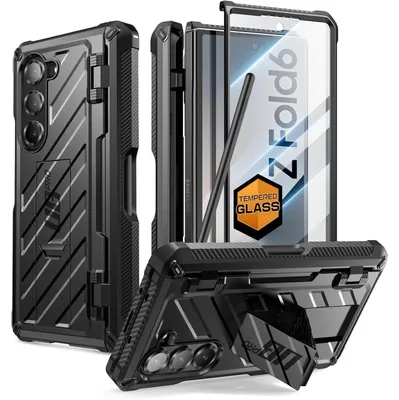 Image de Coque de protection avec support pour le stylet S Pen et protecteur d'écran pour Samsung Galaxy Z Fold 6 (noir)