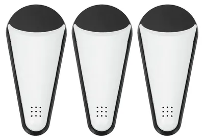 Magnetische Scherenhalter 3er-Set, mit Ablauflöchern, Weiß-Schwarz