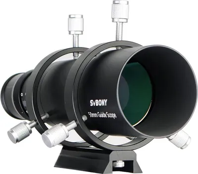 Image de Svbony SV106 chercheur de télescope, 50 mm FMC chercheur de télescope avec 190 mm de longueur focale, dispositif de mise au point en spirale, chercheur de télescope Astro Camera Autoguide accessoires de télescope