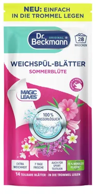 Produktbild von Dr. Beckmann Weichspül-Blätter Sommerblüte | 14 Stk