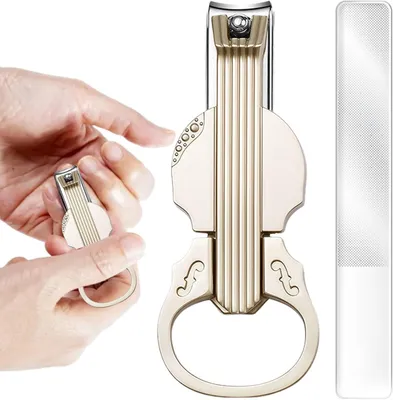 Productafbeelding van Nagelknipper met flesopener in vioolvorm