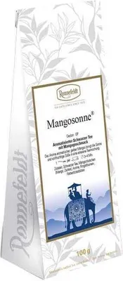 Produktbild von Mangosonne aromatisierter schwarzer Tee 100g