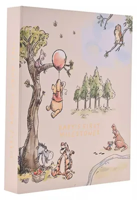 Winnie Puuh Meilenstein-Album mit 30 Karten, Weiß