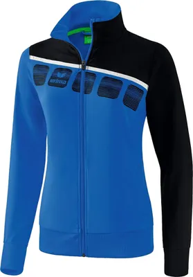 Produktbild von Erima 5-C Präsentationsjacke Damen - New Royal / Schwarz / Weiß