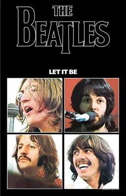 Immagine prodotto di The Beatles - Poster "Let It Be", Tessuto RO9093 (Taglia unica) (Colorato)