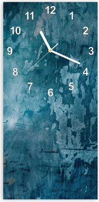 Produktbild von Wanduhr aus Glas mit Motiv Abstrakte Textur- 30 x 60 cm - inkl. Aufhängesystem