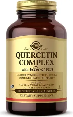 Produktbild von Quercetin-Komplex mit Ester-C Plus 100 Gemüsekapseln Solgar