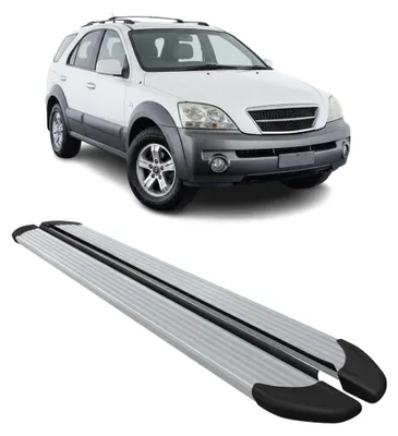 Image de Marchepieds Latéraux pédale pour Kia Sorento 2002-2009 Aluminium Argent 2Pcs