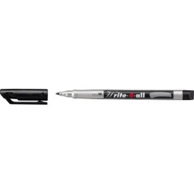 Zdjęcie produktu dla STABILO Write-4-all, Czarny, Czarny, Srebrny, Średni, 1 mm, Ceramika, Folia, Szkło, Metal, Plastik, 15 mm