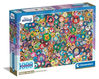 Produktbild von Clementoni Disney Emoji Impossible Puzzle – 1000 Pieces – 70 x 50 cm