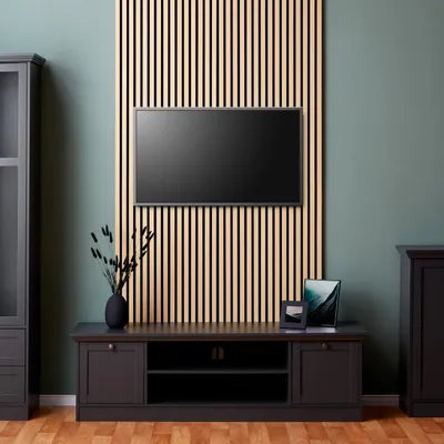 Produktbild von Homestyle4u Akustický panel drevo 60x60 cm stenové panely panely obývacia izba stropné panely obloženie stien