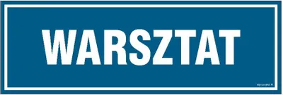 Obrázok produktu pre Dielňa - 300 X 100 pevná informačná tabuľa z PVC + nálepky