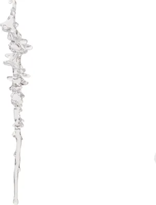 Produktbild von Christbaumschmuck Eiszapfen Figur 25cm Kunststoff Klar Transparent