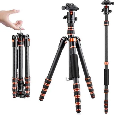 Image de Trépied de voyage léger en carbone - Compact pour la photographie - Pièce unique