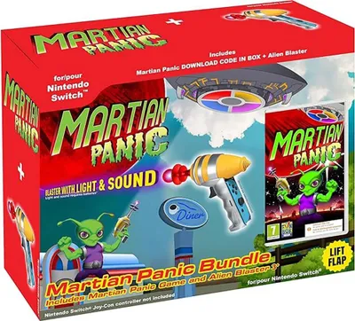 Image de Nintendo Games Switch Martian Panic Game And Blaster Gun Bundle Code In Box Transparent PAL Transparent PAL