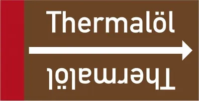 Produktbild von Dreifke® Rohrleitungsband Thermalöl, DIN 2403, ab Ø 15mm, braun/weiß, 33m/Rolle