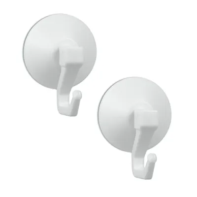 Image de Ventouse à levier Ø 4 cm, 2 pièces en plastique blanc