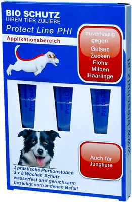 Produktbild von Bio Schutz Protect Line PHI – Langzeitschutz für Hunde gegen Parasiten