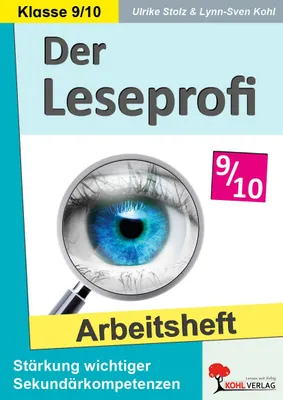 Produktbild von Der Leseprofi / Arbeitsheft - Fit durch Lesetraining / Klasse 9-10