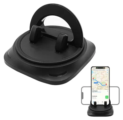 Imagen del producto de Soporte para teléfono móvil para coche, giratorio 360 grados, universal, antideslizante, compatible con todos los smartphones