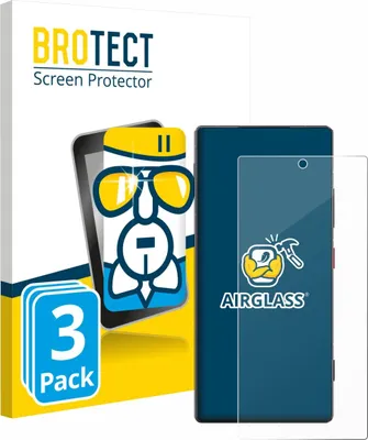 Produktbild von 3x BROTECT Schutzglas für ZTE Nubia Z80 Ultra 9H kratzfest klar