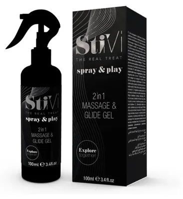 Produktbild von HOT StiVi - spray & play 2in1 Massage & Glide Gel 100ml