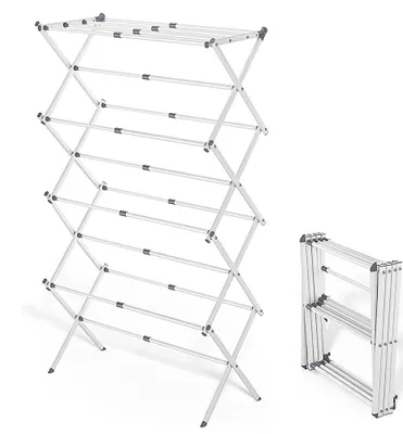Obrázek produktu pro Elzusha - Skládací věšák na oblečení se 4 úrovněmi - Úsporný design