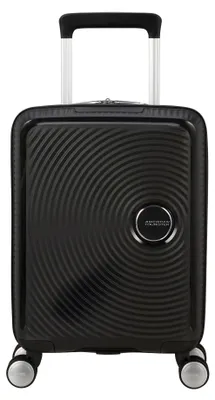 Obrázok produktu pre American Tourister Soundbox Mini, Vozík, Tvrdý povrch, Čierna, Bass Black, Príručná batožina, 4 koleso/kolesá