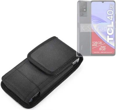 Produktbild von Holster Gürteltasche kompatibel mit TCL 40 SE Holster Gürtel Tasche wasserabweisend Handy Hülle Schutz Hülle Outdoor schwarz K-S-Trade