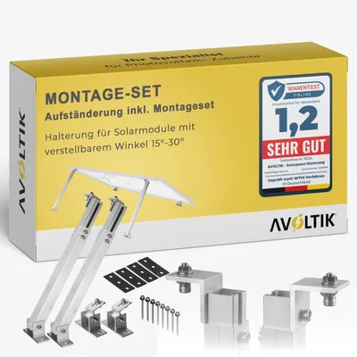 Produktbild von Solarpanel Bodenhalterung PV Aufständerung verstellbar Dach Befestigung Montage