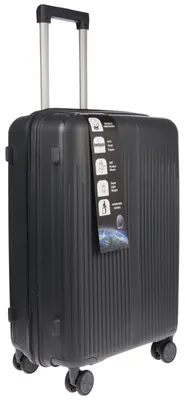 Produktbild von Großer L Koffer Herren Damen Volumen 70 Liter Reisekoffer Hartschalenkoffer Reisen Zahlenschloss Grau