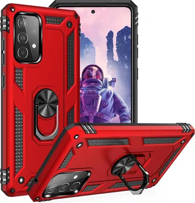 Produktbild von Rote Hülle Für Samsung Galaxy A52/A52 5G Ringhalter Sm-A525F Sm-A526B
