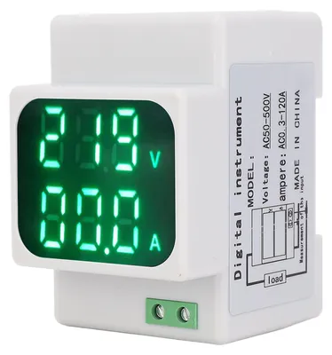 Productafbeelding van 0,3–120 A digitaal wisselstroom-stroomcombinatiemeter, 0,56 inch LED-HD-display, multifunctionele energiemeter