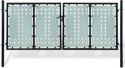Produktbild von Zauntor (Einzeltor) Schwarz 300x175 cm