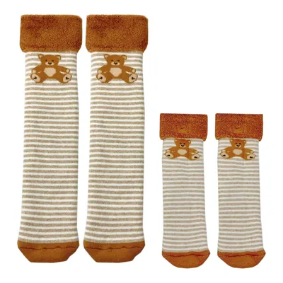 Produktbild von Teddybär Socken Cucamelon Kuschelsocken für Mama und Kind in 38-40 & 1-4 Jahre