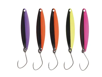 Image de Lot de cuillères Kinetic Biwa 2,5 g - Assortiment de 5 leurres pour la truite