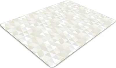 Produktbild von Stuhlunterlage Bürostuhlunterlage 120 cm x 90 cm Bodenmatte Bürostuhlunterlage - Dreieckmuster